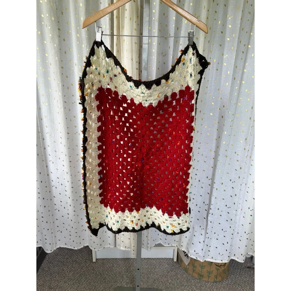 Handmade Colorful Confetti Crochet Lap 34